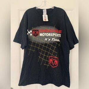 Dodge Motorsports Nascar Racing  T-Shirt Men's X-Large Vintage 90s New With Tag